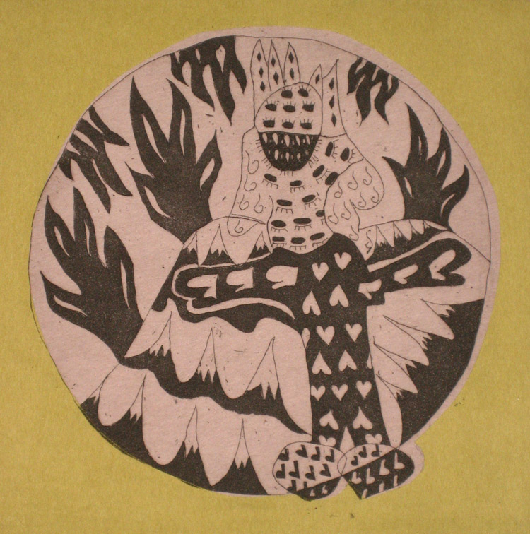 aquatint with chine coll&eacute;